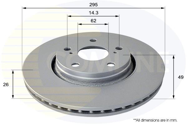 Δισκόπλακα Comline COMLINE ADC01150V