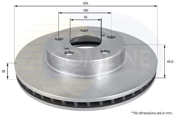 Δισκόπλακα Comline COMLINE ADC01154V
