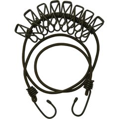 [cargr_clean_title(Army Surplus Fosco clothesline with 8 utility hooks)]