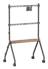 BRATECK βάση τηλεόρασης δαπέδου FS66-46F-01, 37-86", έως 80kg, με ράφι & ροδάκια