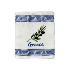 Πετσέτα ποτηρόπανο Souvenir με κέντημα - Σετ 12pcs - Greece - 416396