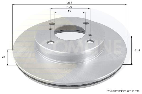 Δισκόπλακα Comline COMLINE ADC0276V