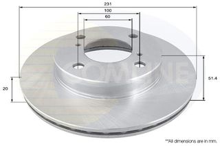 Δισκόπλακα Comline COMLINE ADC0276V