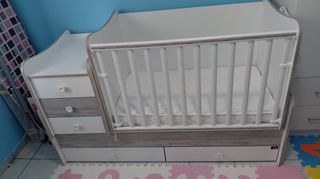Πολυμορφικό κρεβάτι Lorelli® Maxi Plus White/Artwood-thumb-6
