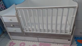 Πολυμορφικό κρεβάτι Lorelli® Maxi Plus White/Artwood-thumb-9