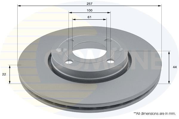 Δισκόπλακα Comline COMLINE ADC1597V