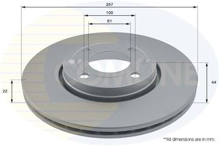 Δισκόπλακα Comline COMLINE ADC1597V