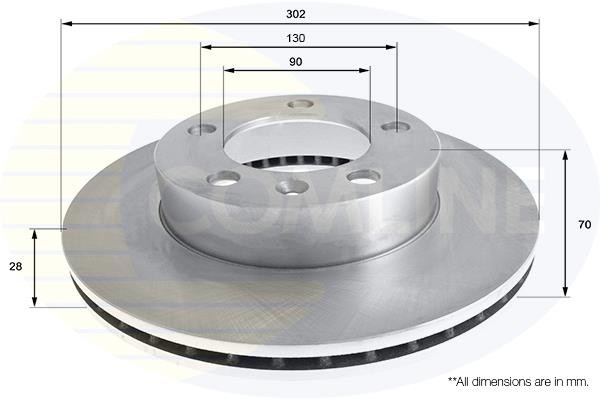 Δισκόπλακα Comline COMLINE ADC2701V