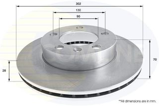 Δισκόπλακα Comline COMLINE ADC2701V