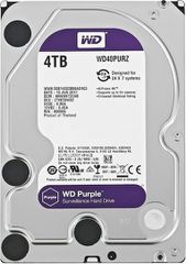 Western Digital Purple 4TB HDD Σκληρός Δίσκος 3.5" SATA III 5400rpm με 64MB Cache για Καταγραφικό WD40PURZ