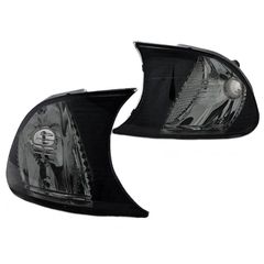Μπροστινά Φλας Για Bmw 3 E46 Coupe/Cabrio 01-03 Βιδωτά Smoke/Clear 2 Τεμάχια Depo