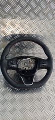 ΤΙΜΟΝΙ FORD PUMA (2020-) ST-LINE ΔΕΡΜΑΤΙΝΟ ΘΕΡΜΑΙΝΟΜΕΝΟ ΜΕ ADAPTIVE SPEED L1TJ-3600-VD1GW6