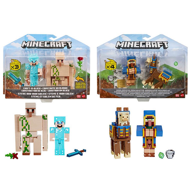 Minecraft set 2 figures assorted 8cm