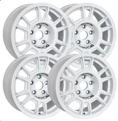 ΠΡΟΣΦΟΡΑ - 4 Καινούργιες Ζάντες Evo Corse 15x7 5x114,3 ( Offset 30 ) Λευκές / Brainstorm Tuning
