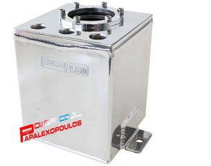 ΒΟΗΘΗΤΙΚΟ ΔΟΧΕΙΟ ΒΕΝΖΙΝΗΣ ΑΛΟΥΜΙΝΙΟΥ AEROFLOW FUEL PUMP SURGE TANK POLISHED ΚΑΙΝΟΥΡΓΙΟ!