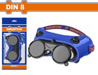 Wadfow WSG3811 Γυαλιά Συγκόλλησης Διπλά Pvc Σκούρο Φακό Din8