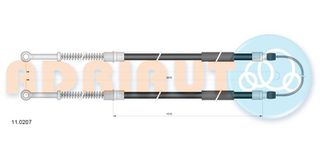 Ντίζα, φρένο ακινητοποίησης ADRIAUTO 110207