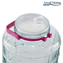 Heinner HR-FS-B15 Γυάλινο Βάζο Αποθήκευσης 15L με Διπλό Πλαστικό Καπάκι & Χειρολαβή