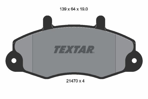 Σετ τακάκια, δισκόφρενα TEXTAR 2147001