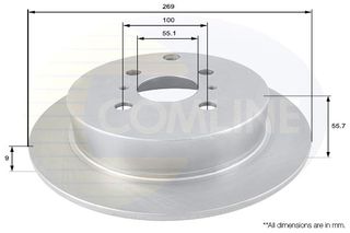 Δισκόπλακα Comline COMLINE ADC01104