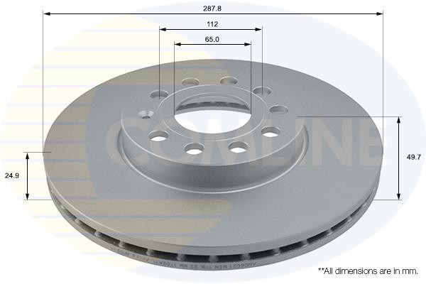 Δισκόπλακα Comline COMLINE ADC1455V