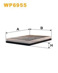 Φίλτρο, αέρας εσωτερικού χώρου WIX FILTERS WP6955