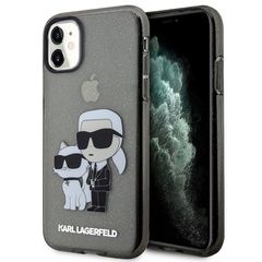 Karl Lagerfeld KLHCN61HNKCTGK iPhone 11 / Xr 6.1" black/black hardcase Gliter Karl