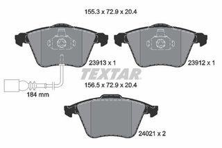Σετ τακάκια, δισκόφρενα Q+ TEXTAR 2391301