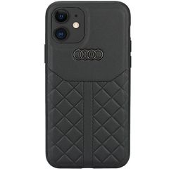 Audi Genuine Leather iPhone 11 / Xr 6.1" black/black hardcase AU-TPUPCIP11R-Q8/D1-BK