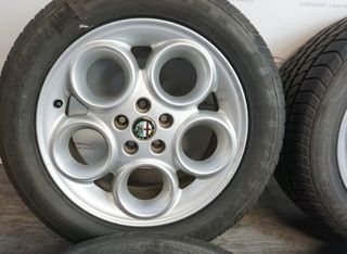 Ζάντες αλουμινίου γνήσιες Alfa Romeo 156, Speedline, 16'' + καινουρια χειμερινά λάστιχα Goodyear '25