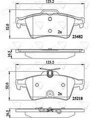 Σετ τακάκια, δισκόφρενα ANL Braking COMLINE ADB02198