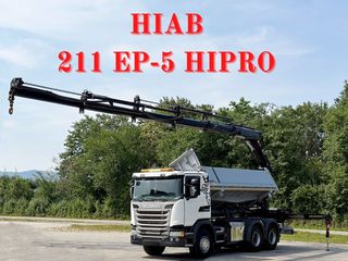 Γερανοί - Φορτηγά Με Γερανό Scania 2017 G 410 * HIAB 211 EP-5 HIPRO + ΤΗΛΕΧΕΙΡΙΣΤΗΡΙΟ * 6x4