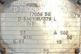 ΜΕΙΩΤΗΡΑΣ BAUER 7.5KW(10HP) 23RPM-thumb-6