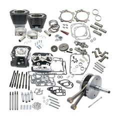 S, 124" Twin Cam Hot set-up kit with heads. Black