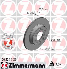 Δισκόπλακα COAT Z ZIMMERMANN Z124420