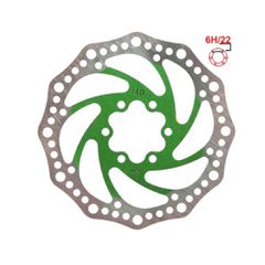 Δισκόπλακα | eWheel | 6 Bolt | 140mm | Πράσινη