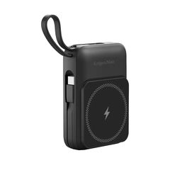 Μαγνητικό Ασύρματο Powerbank Kruger+Matz 10000mAh Συμβατό με MagSafe (Μαύρο)-thumb-1