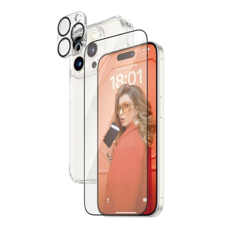 PanzerGlass - 3-i-1 Protection Pack - Apple iPhone 15 Pro / Electronics
