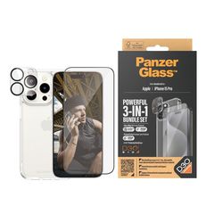 PanzerGlass - 3-i-1 Protection Pack - Apple iPhone 15 Pro / Electronics-thumb-1