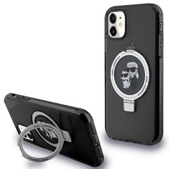 Karl Lagerfeld Ring Stand Karl MagSafe case for iPhone 11 / Xr - black
