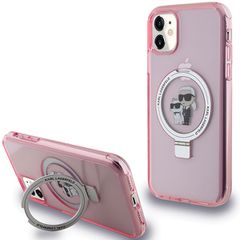 Karl Lagerfeld Ring Stand Karl MagSafe case for iPhone 11 / Xr - pink