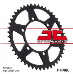 ΓΡΑΝΑΖΙ ΤΡΟΧΟΥ (520H-43T) (YAMAHA-SUZUKI-KAWASAKI) ΜΑΥΡΟ (JT SPROCKETS) (JTR486.43)