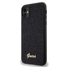 Guess Disco Metal Script case for iPhone 11 / Xr - black-thumb-1