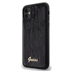 Guess Sequin Script Metal case for iPhone 11 / Xr - black-thumb-1