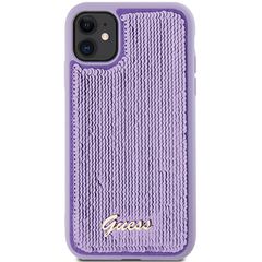 Guess Sequin Script Metal case for iPhone 11 / Xr - purple-thumb-2