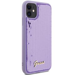 Guess Sequin Script Metal case for iPhone 11 / Xr - purple-thumb-3