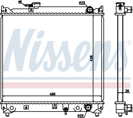ΨΥΓΕΙΟ ΝΕΡΟΥ NESSIENS NS64155 | OEM 17700-56B00, 17700-56B01, 17700-56B02, 1770085C10, 1770056B20 | GEO, SUZUKI