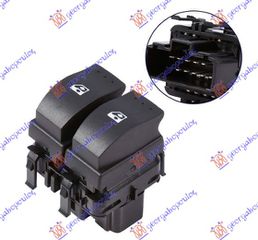 ΔΙΑΚΟΠΤΗΣ ΠΑΡΑΘΥΡΟΥ ΕΜΠΡΟΣ (Διπλός) (10pin) ΑΡ — RENAULT CLIO II/CAMPUS/THALIA 2001-2006