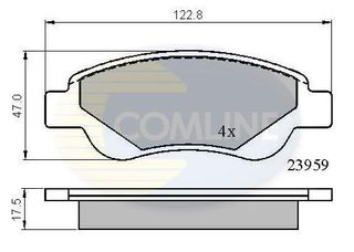ΤΑΚΑΚΙΑ COMLINE CBP01552 | OEM 1611456980, 1613819980, 1617264880, 1678168380, 425327, 425328, 425474, 435326, E172283,…