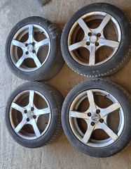 15αρες ζάντες 4Χ100 καρε από Honda Civic 92-00.